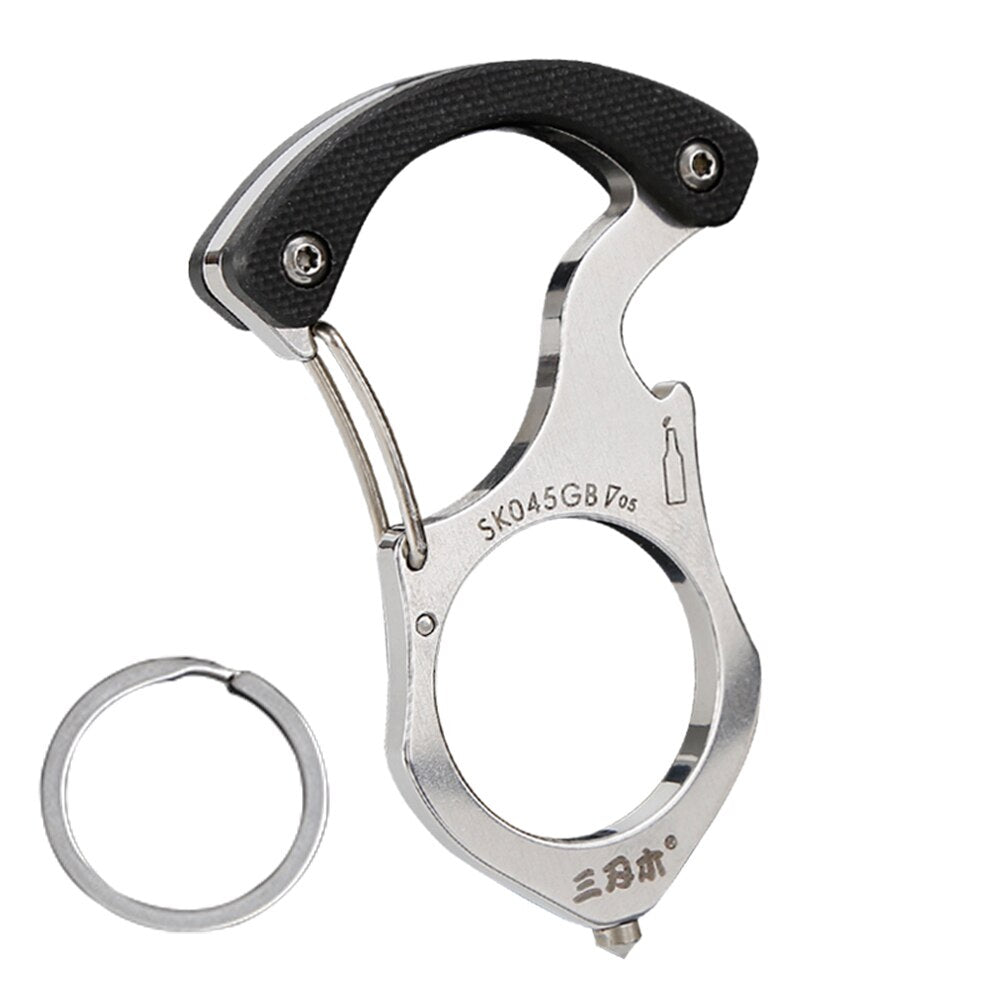 Tough Outdoor Multi-Tool Keychain Ring