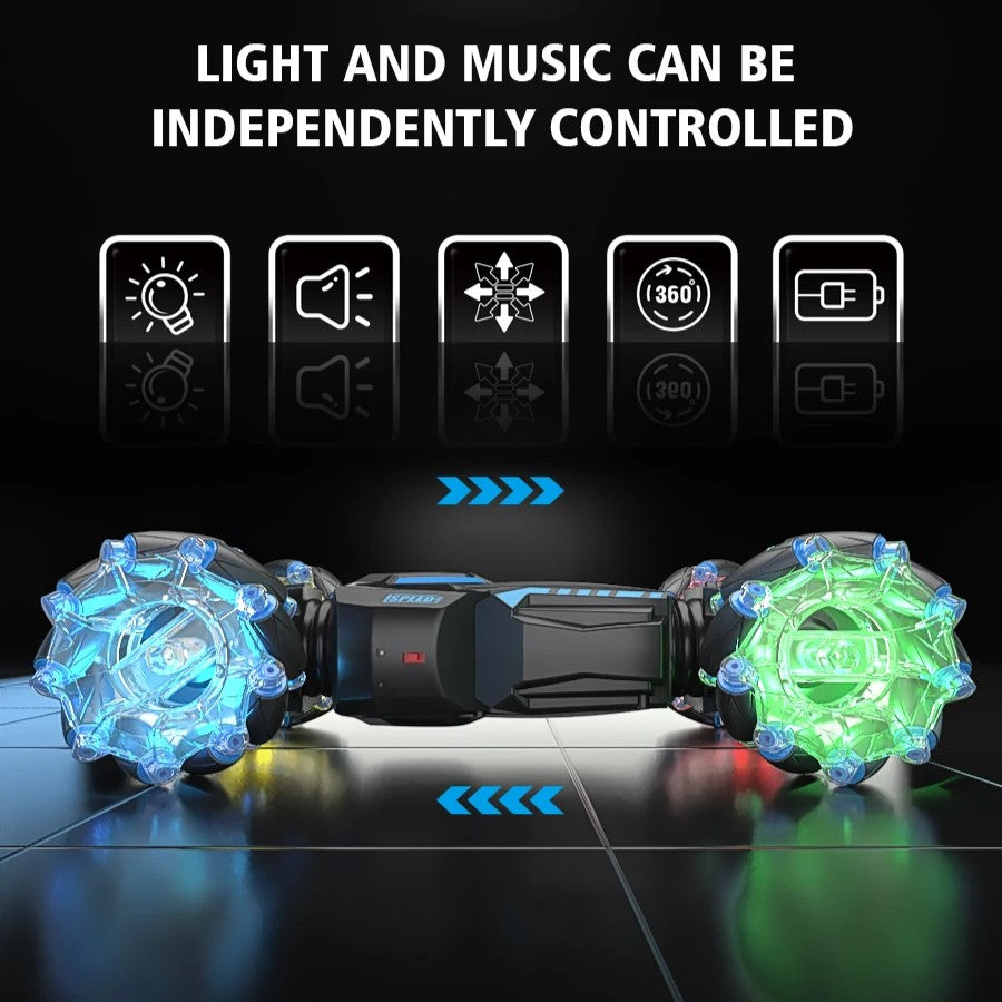 High-performance Remote Control Stunt Car with 4WD System, 360° Spins, Drift Stunts, Safe For Ages 6+