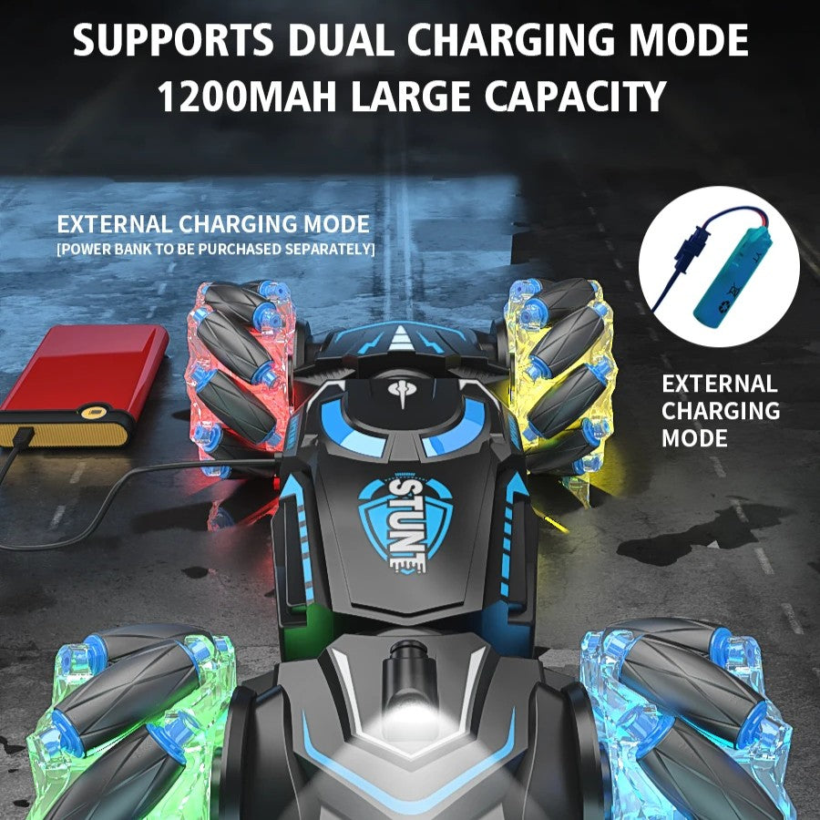 High-performance Remote Control Stunt Car with 4WD System, 360° Spins, Drift Stunts, Safe For Ages 6+
