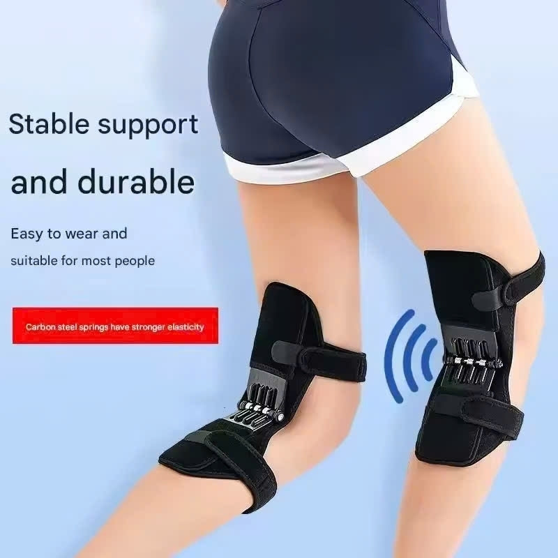 Hinged Joint Support Knee Bandage – Bionic Knee Sleeve with Spring Support, Breathable, Easy to Wear and Remove