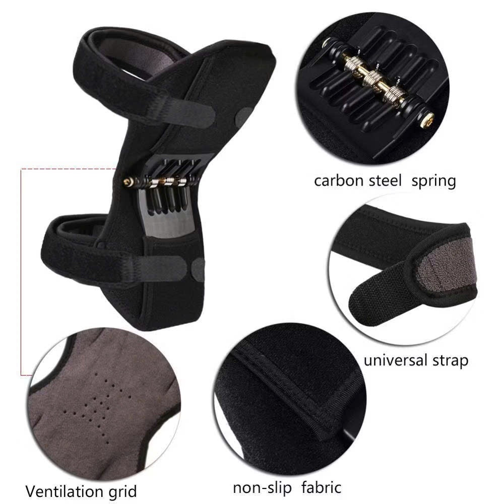 Hinged Joint Support Knee Bandage – Bionic Knee Sleeve with Spring Support, Breathable, Easy to Wear and Remove