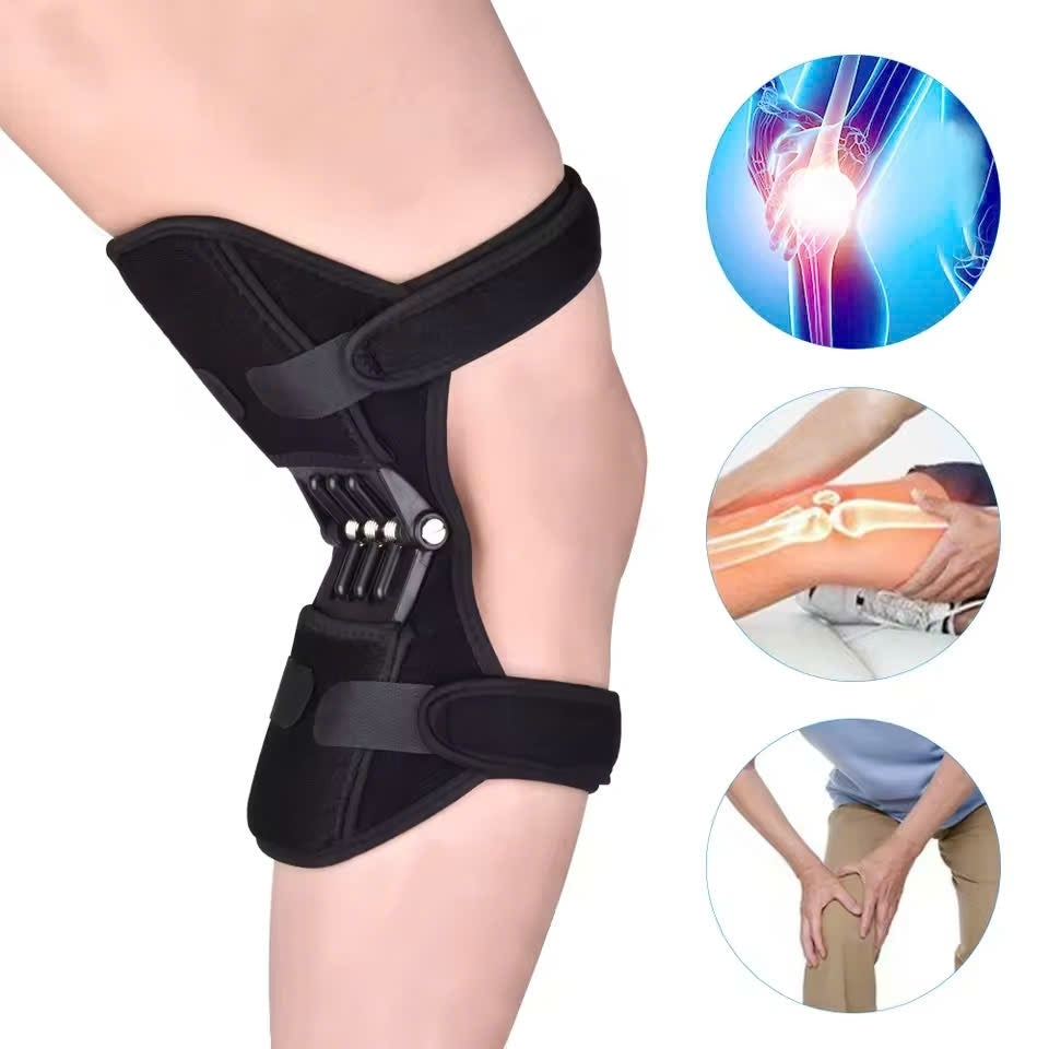 Hinged Joint Support Knee Bandage – Bionic Knee Sleeve with Spring Support, Breathable, Easy to Wear and Remove