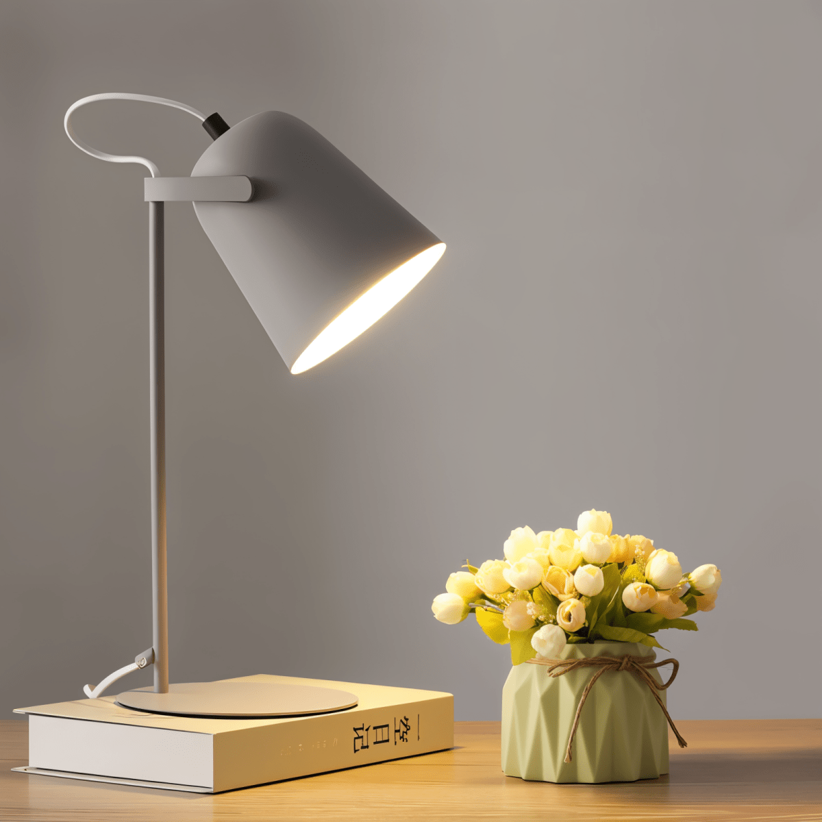 Soft Pink Table Lamp Modern Scandinavian Style
