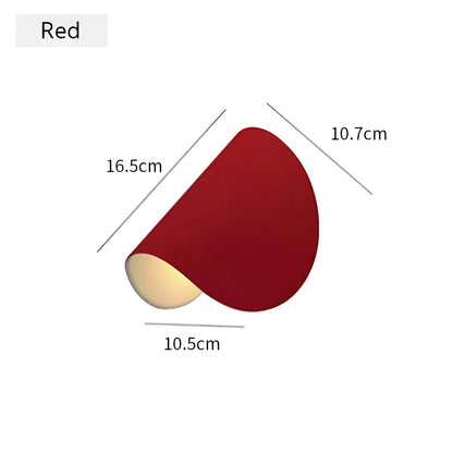 Flexible Adjustable Metal Wall Light with Curved Shade