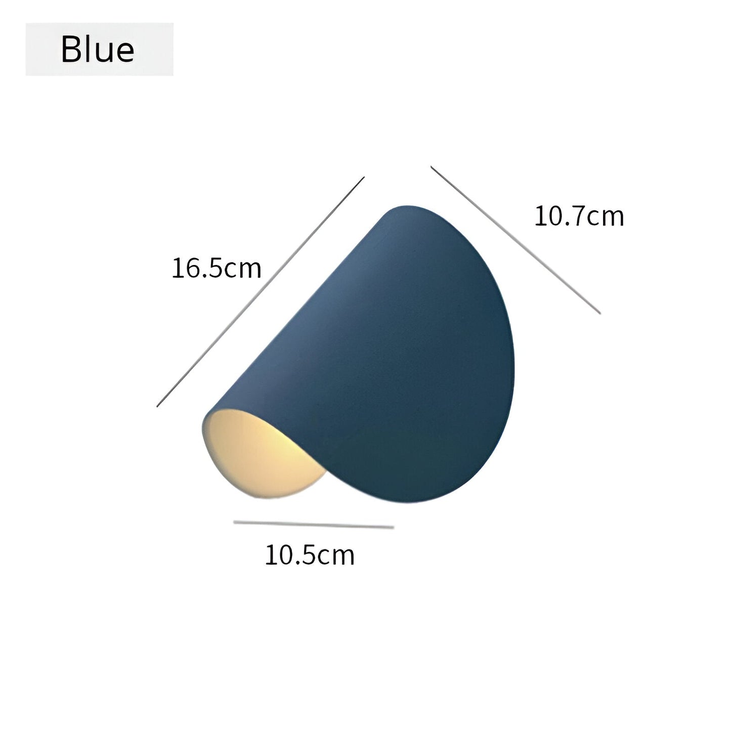 Flexible Adjustable Metal Wall Light with Curved Shade