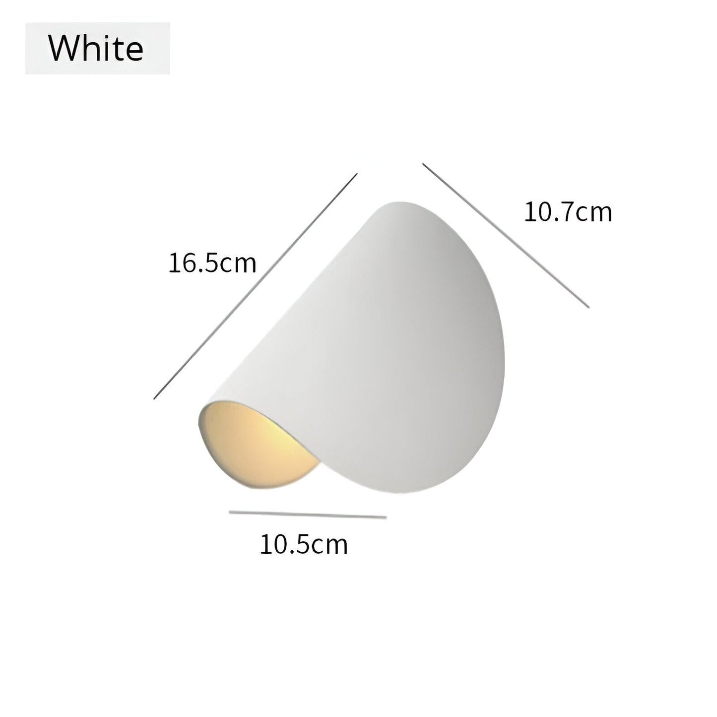 Flexible Adjustable Metal Wall Light with Curved Shade