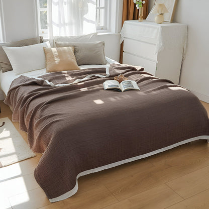 Lightweight Airy Cotton Throw Blanket