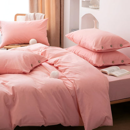 Soft Cotton Bed Sheet Set with 2 Pillow Covers - Halri