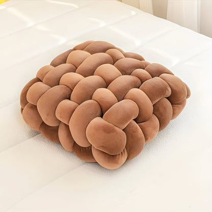 Stylish Pillow with Embellished Button Detail