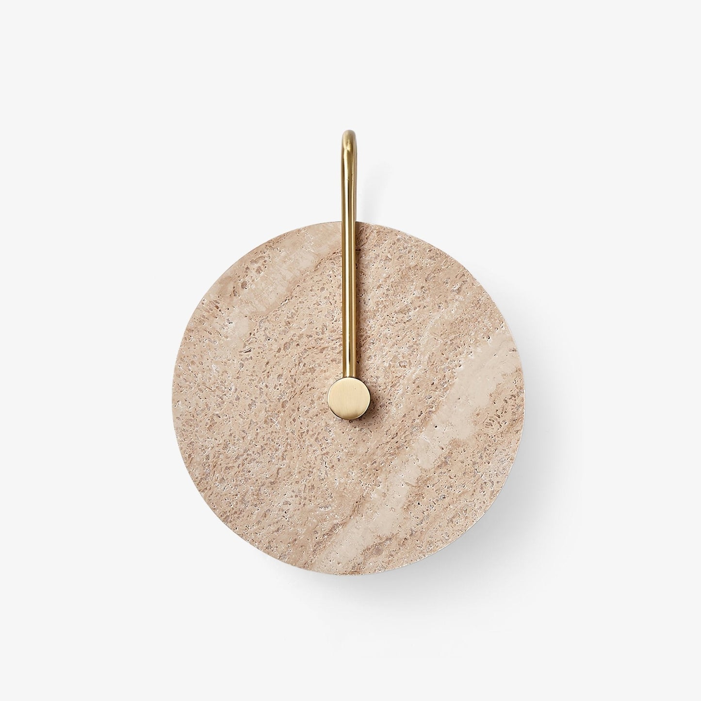 Classic Bronze Wall Lamp with Beige Stone Shade - Halri