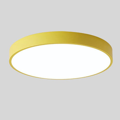 Simple Round LED Ceiling Fixture Slim Flush Mount