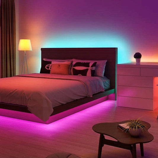 RGB LED Tape Light Waterproof Dimmable Remote Control - Halri