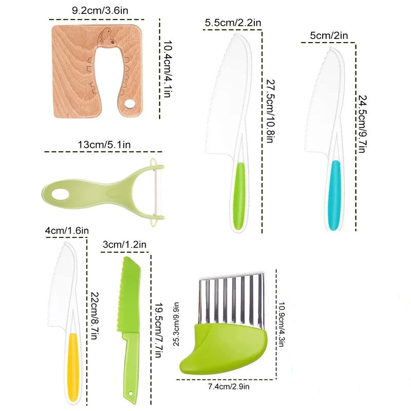 Kid Friendly Kitchen Utensil Set - Halri