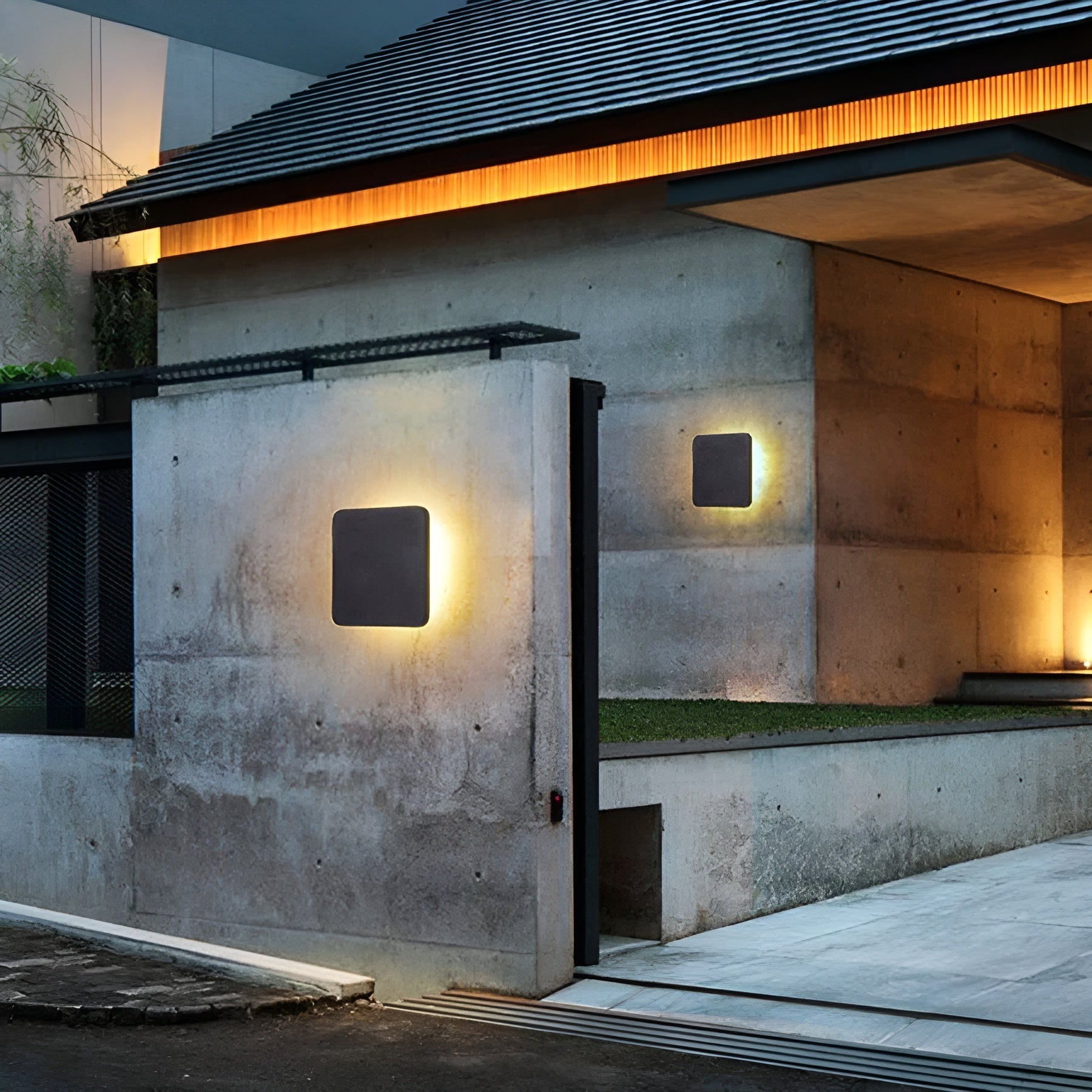 Durable Outdoor LED Wall Light – Rustic Metal Exterior Lamp - Halri