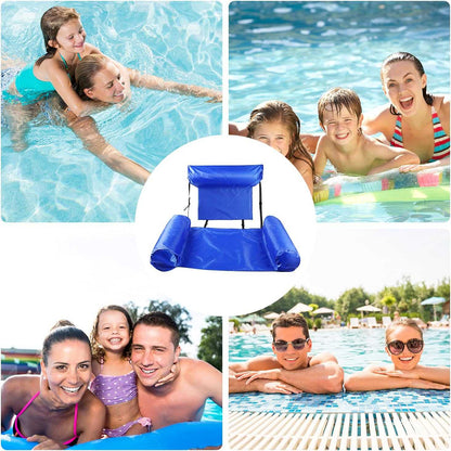 Inflatable Water Hammock Lounge Chair Pool Float Bed