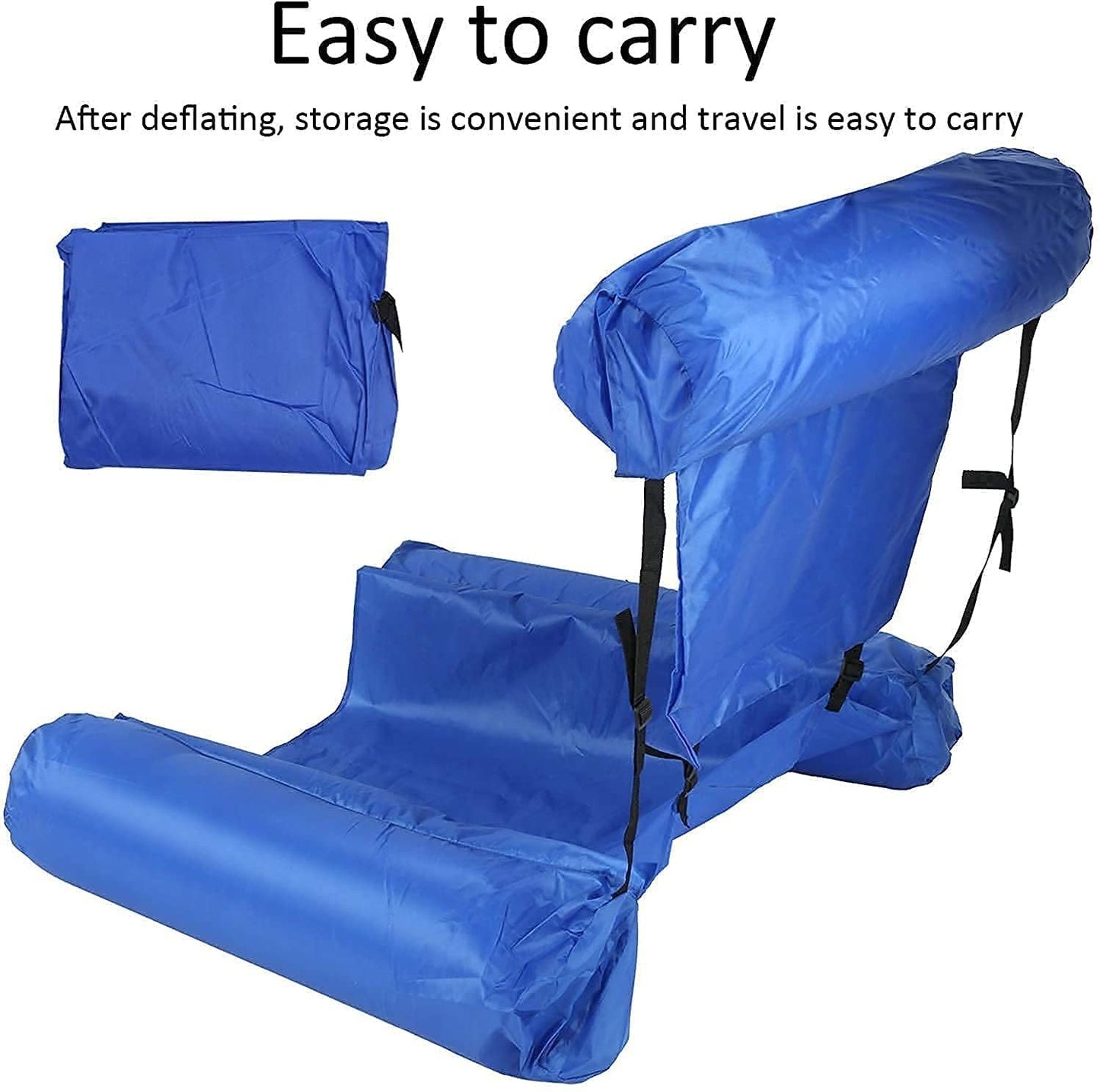 Inflatable Water Hammock Lounge Chair Pool Float Bed