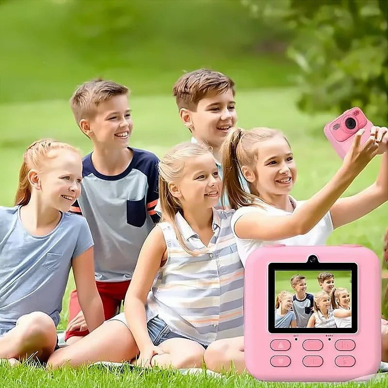 Instant Print Kids Digital Camera with 1080P HD Dual Lenses and 32GB SD Card