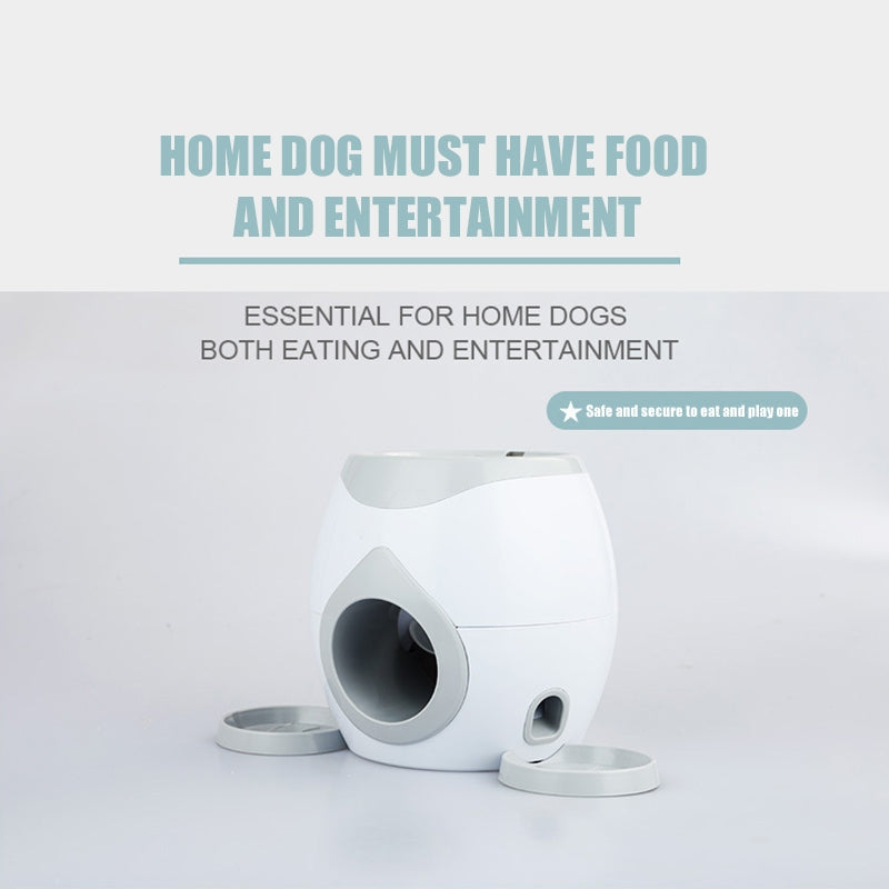Interactive Dog Ball Launcher with Automatic Treat Dispenser