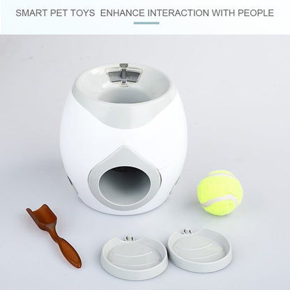 Interactive Dog Ball Launcher with Automatic Treat Dispenser