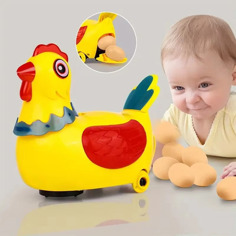 Animated Chicken Toy with Moving Eggs for Kids – Halri