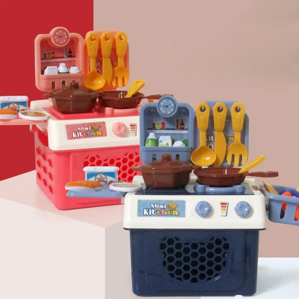 Fun Mini Kitchen Playset for Kids Ages 3+ - Halri