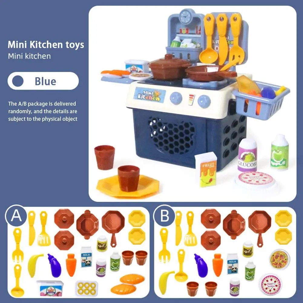 Interactive Cooking World With ABS Plastic, Mini Kitchen Toy, Lots of Details, Safe for 3+