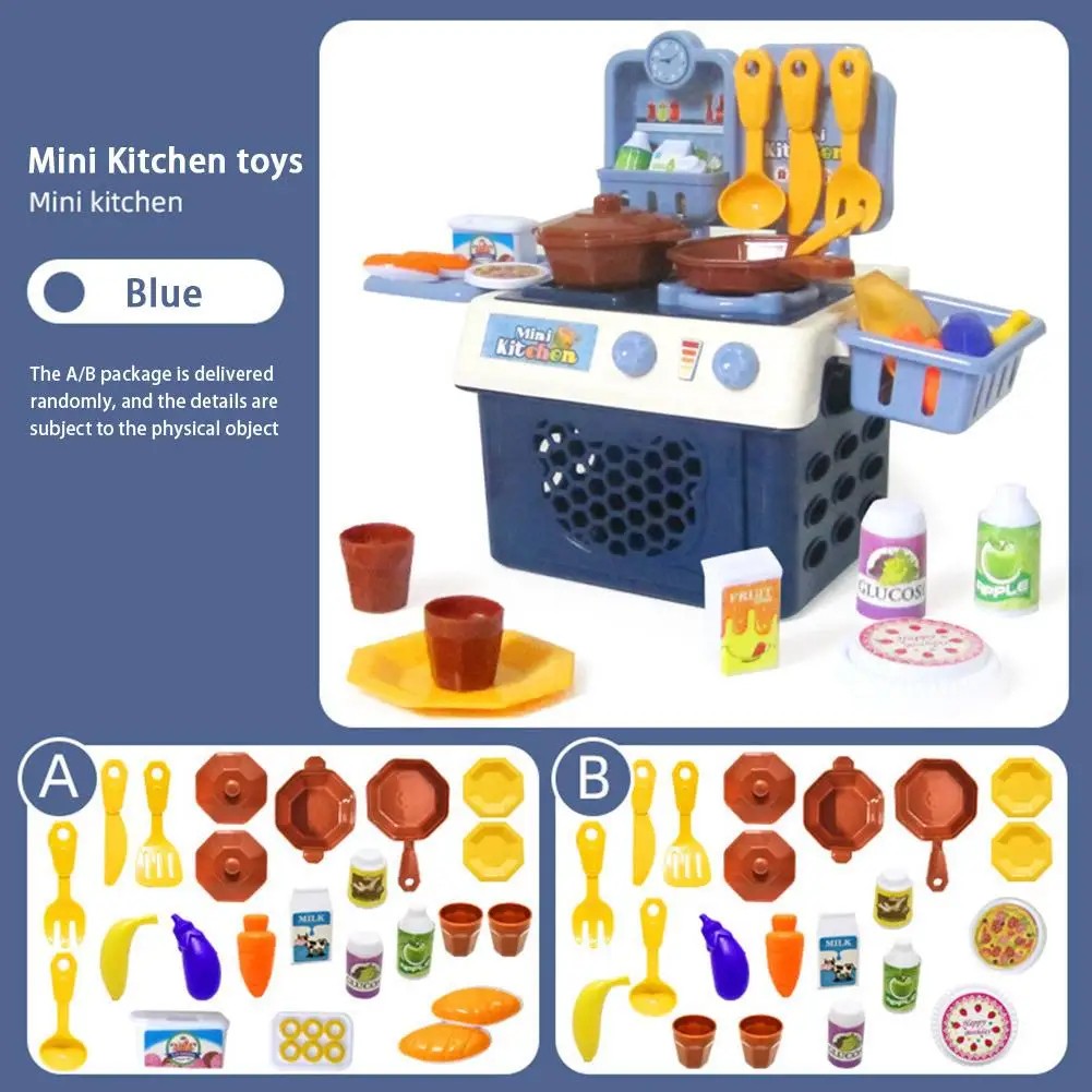 Interactive Cooking World With ABS Plastic, Mini Kitchen Toy, Lots of Details, Safe for 3+