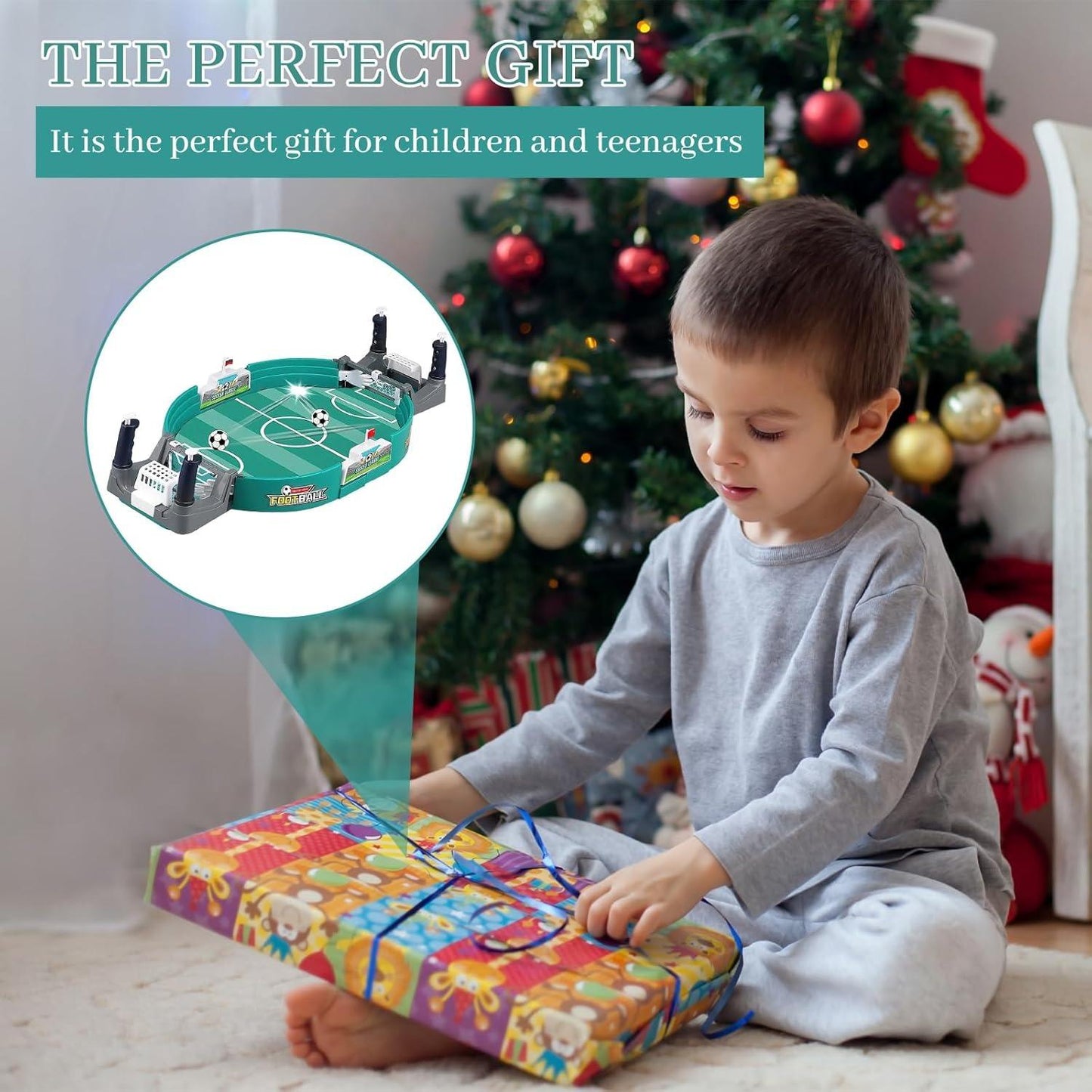 Interactive Soccer Toy with Easy Setup, Dual Handles, Fun Skill Play, Safe for Ages 3+