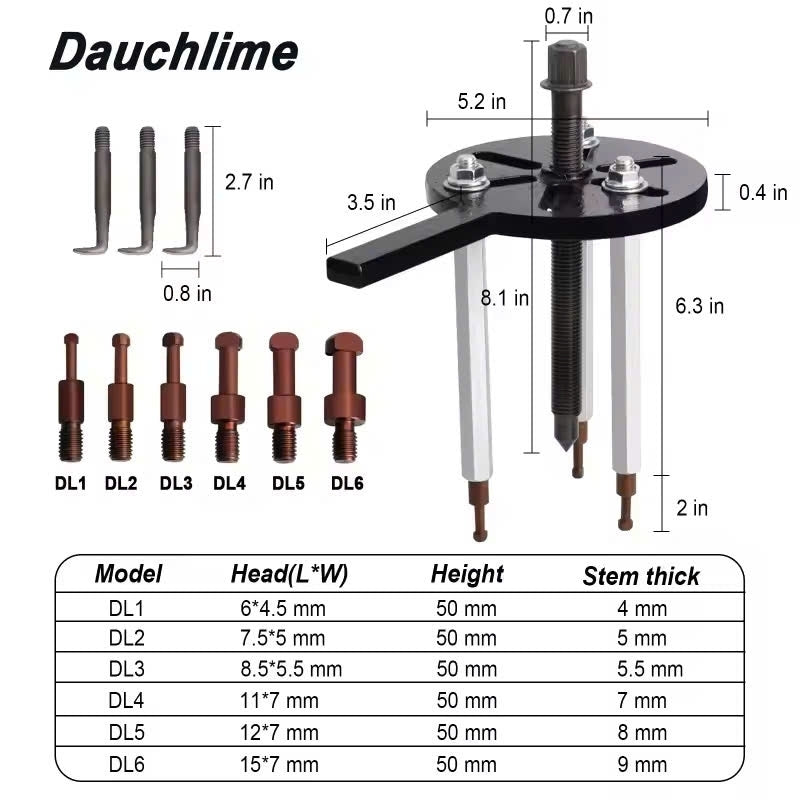 Internal Bearing Removal Puller Tool – Durable, Safe Material, Easy to Use, Comes with Storage Case