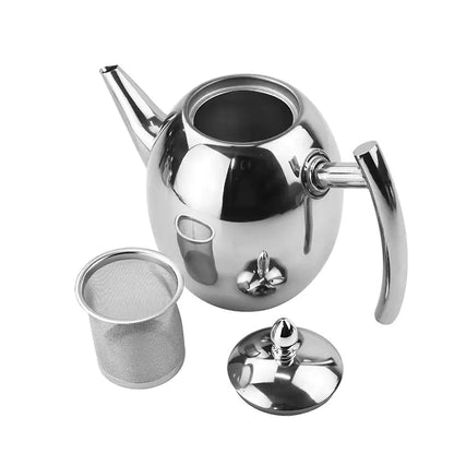 Luxury Silver Infuser Teapot
