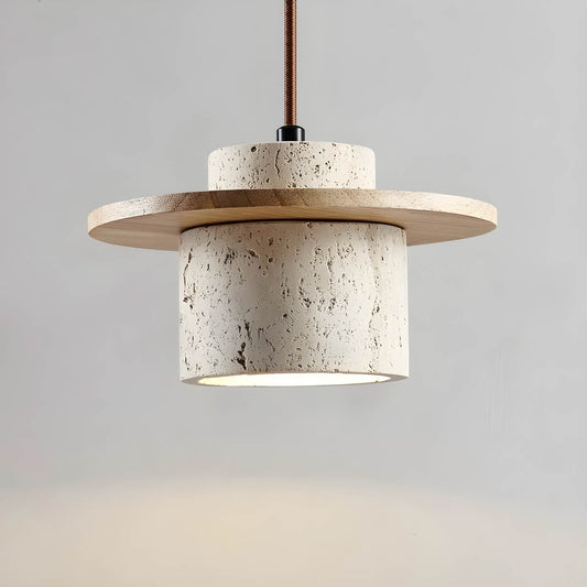 Rustic Earthy Stone Hanging Lamp - Halri