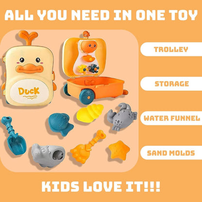 Kids Beach Toy Set, Sand and Water Play, BPA-Free Plastic, Variety of Tools & Shapes, Safe for Ages 2+