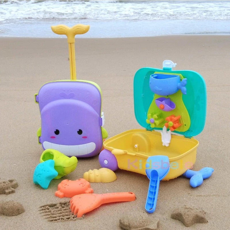 Kids Beach Toy Set, Sand and Water Play, BPA-Free Plastic, Variety of Tools & Shapes, Safe for Ages 2+