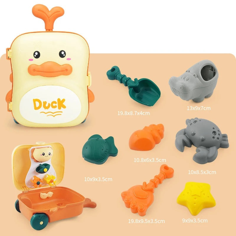 Kids Beach Toy Set, Sand and Water Play, BPA-Free Plastic, Variety of Tools & Shapes, Safe for Ages 2+