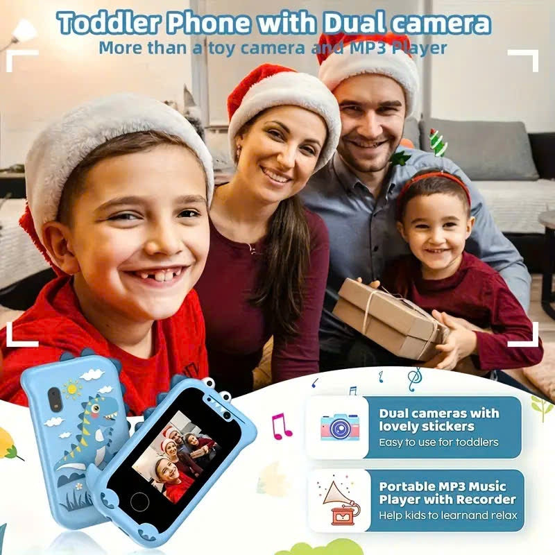 Kids Toy Phone – Music and Selfie Fun with Touch Screen, Rechargeable, Safe for Ages 3+