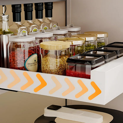 Kitchen Drawer Organizer with Pull-Out Drawer for Pantry Organization – Durable Plastic Shelf Organizer for Efficient Storage 1