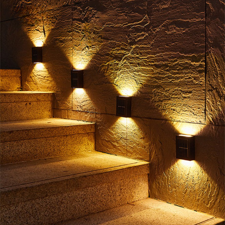 Bright Wireless Outdoor Solar Powered Wall Lights