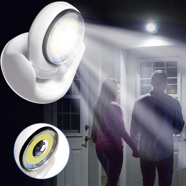 LED Outdoor Safety Lamp with Motion Detector and Timer – Weatherproof, 450 Lumens, Adjustable Rotation for Gardens and Driveways 0