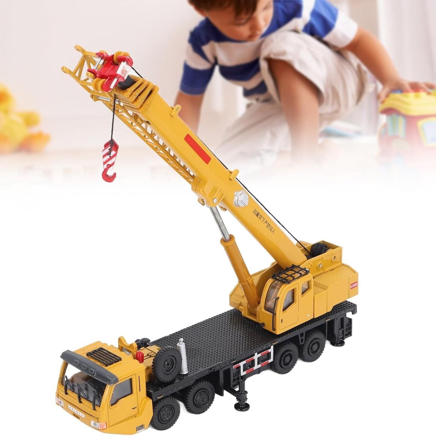Durable Diecast Crane Car Toy - Halri