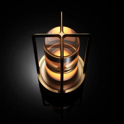 Battery Powered Glass Table Lamp – Compact Soft Lighting