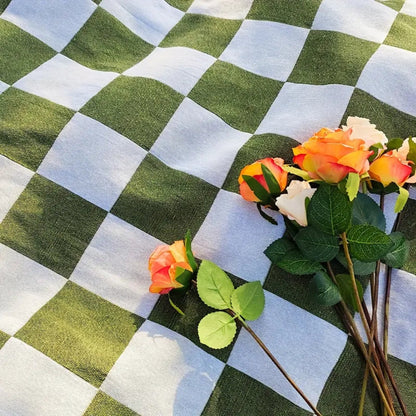 Big Plaid Outdoor Blanket – Cozy Microfiber Picnic Throw