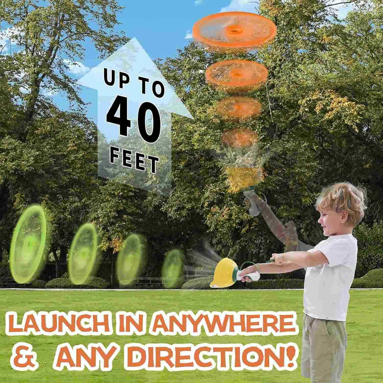 Launch & Spin Disc Blaster with Silly Frog Face