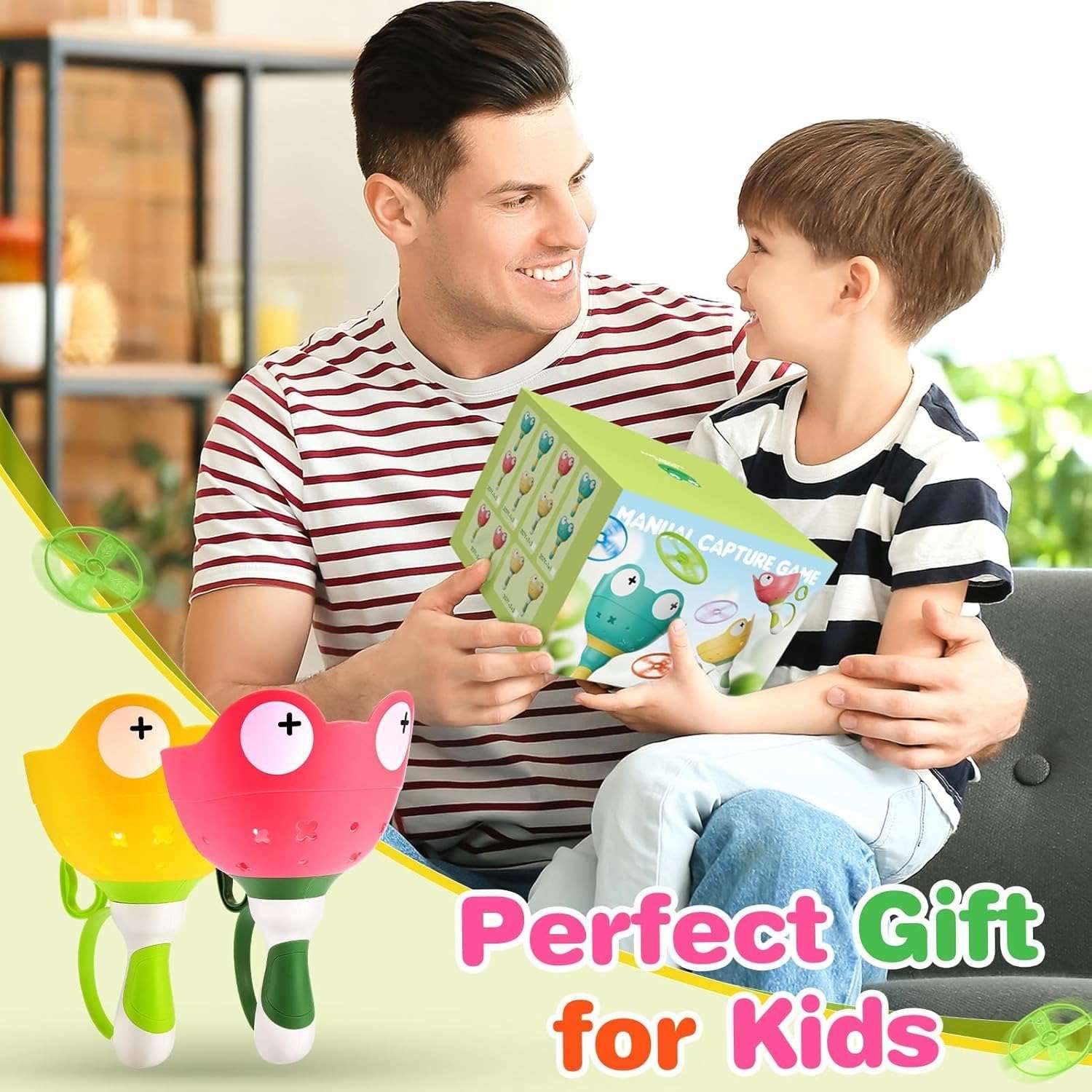 Launch & Spin Disc Blaster with Silly Frog Face