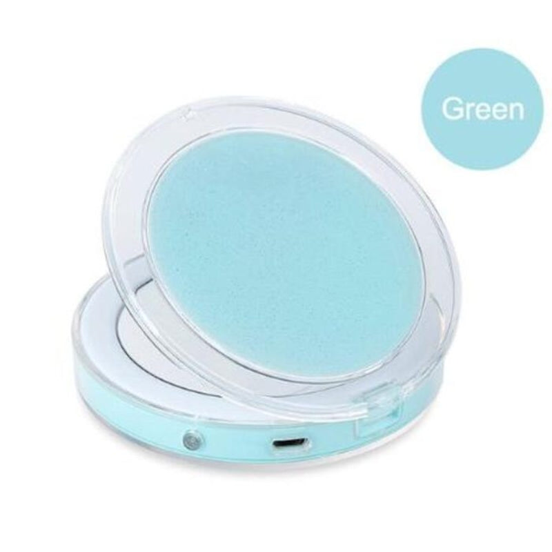 Bright Travel Magnifying Mirror 3X LED Lighted Compact