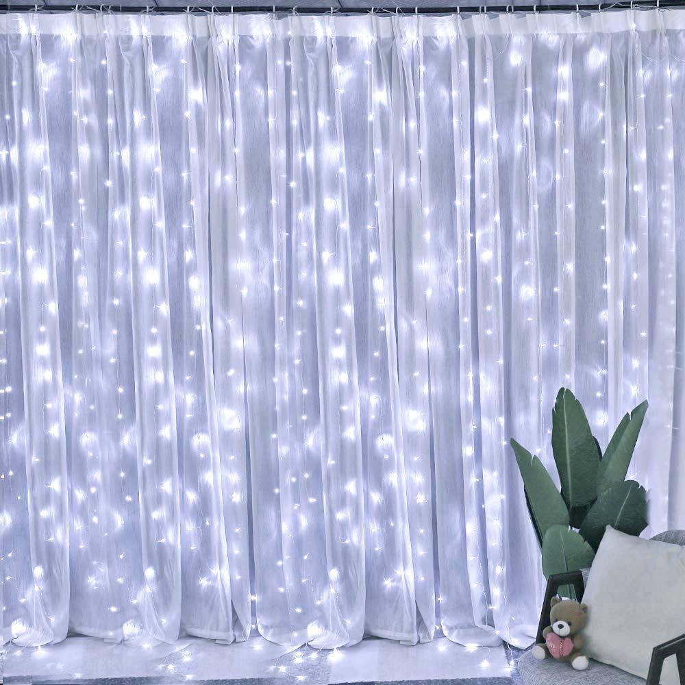 Warm Fairy String Light Curtain