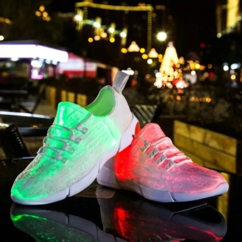 Light Up Optical Fiber Sneakers
