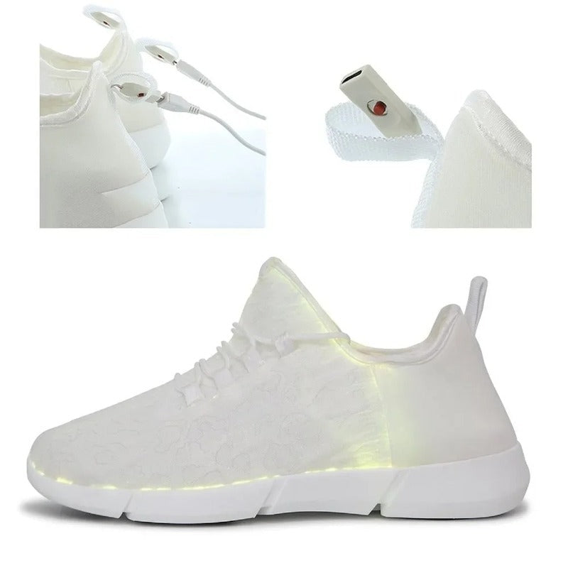 Light Up Optical Fiber Sneakers