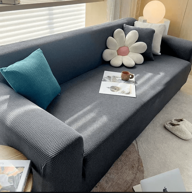 Stretchy Faux Suede Sofa Protector Slipcover - Halri
