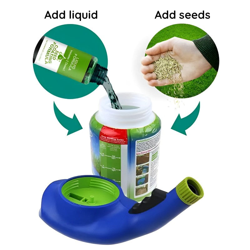 Fast Growing Grass Seed Spray for Lawn Repair