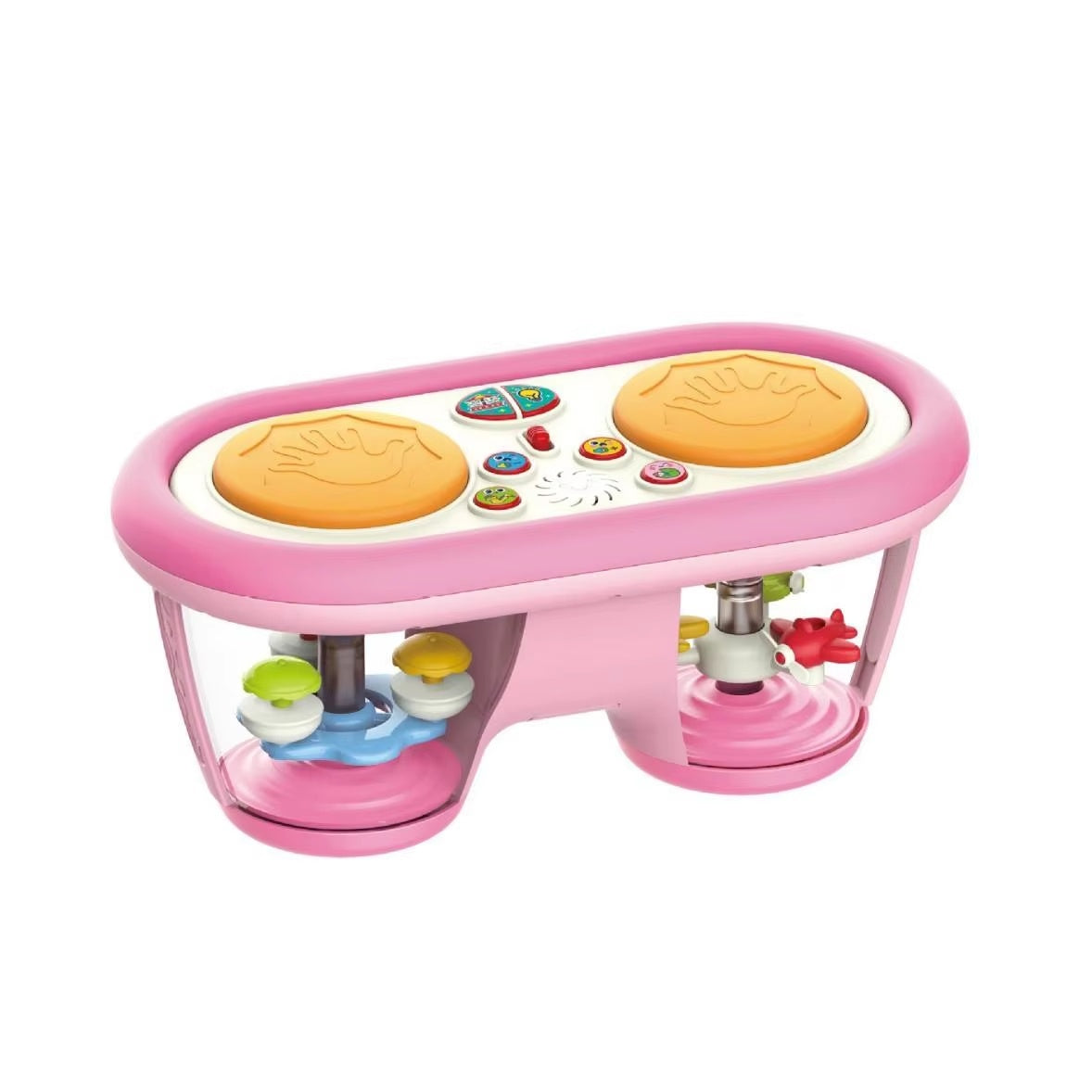 Little Pulse Music Drum – Educational Baby Drum Toy with Lights and 360° Rotation